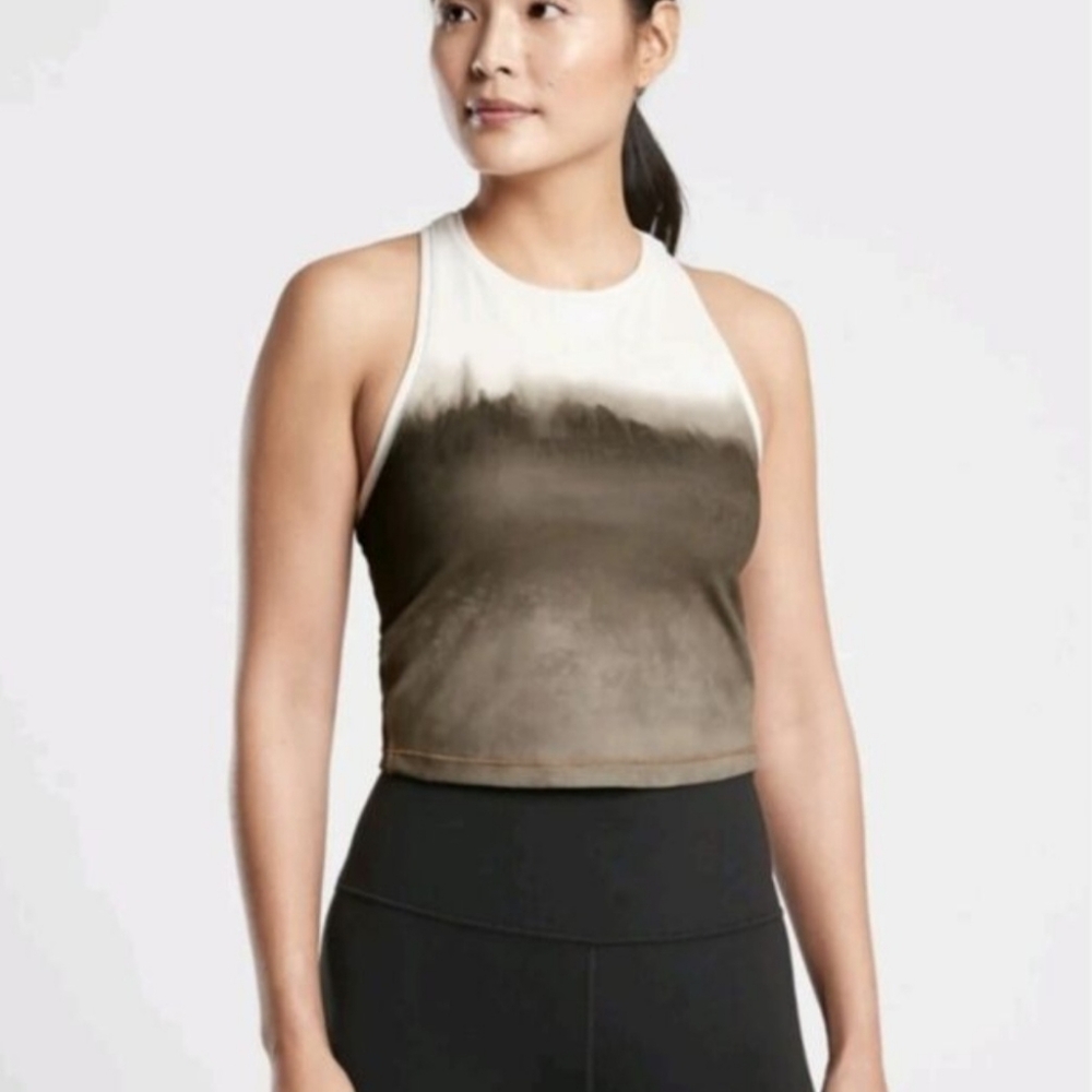 NWOT Athleta Shanti Watercolor Crop Tank Top